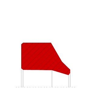 Obrázok zobrazuje profil tesnenia, stieracieho krúžku MEGAseal MSW04