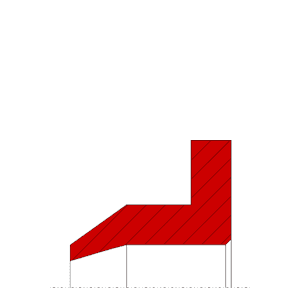 Obrázok zobrazuje profil tesnenia, tesnenia piestnice MEGAseal MSR16