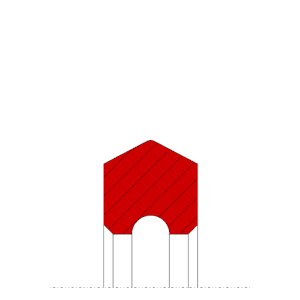 Obrázok zobrazuje profil tesnenia, piestneho tesnenia MEGAseal MSP35A