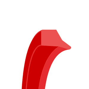 Obrázok zobrazuje profil tesnenia, stieracieho krúžku MEGAseal MSW04
