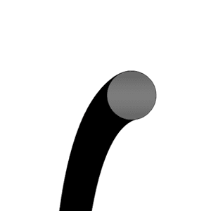 Obrázok zobrazuje profil statického tesnenia, O-krúžku, MEGAseal OR