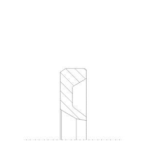Obrázok zobrazuje profil tesnenia, stieracieho krúžku MEGAseal MSW07