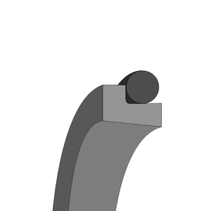 Obrázok zobrazuje profil tesnenia, stieracieho krúžku MEGAseal MSW14